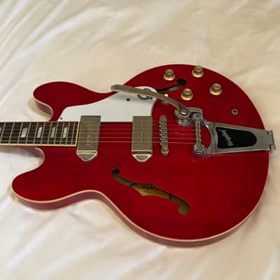 Immagine 2014 Epiphone Casino with Bigsby Vibrato - Cherry - Free Pro Setup - 5