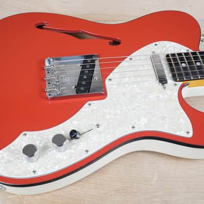 Fender Two Tone Thinline Telecaster 2019 Fiesta Red/Arctic White USA w/ OHSC image 8