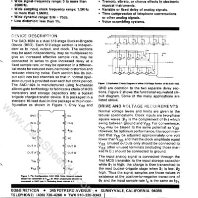 A/DA Flanger - Original (for REAL) - Reticon SAD1024 image 7