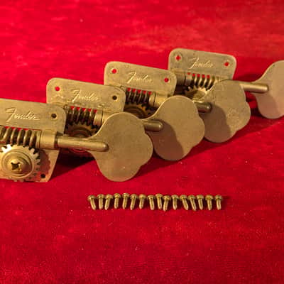 Vintage Late '60s/Early '70s Fender Bass Tuners Nickel image 1