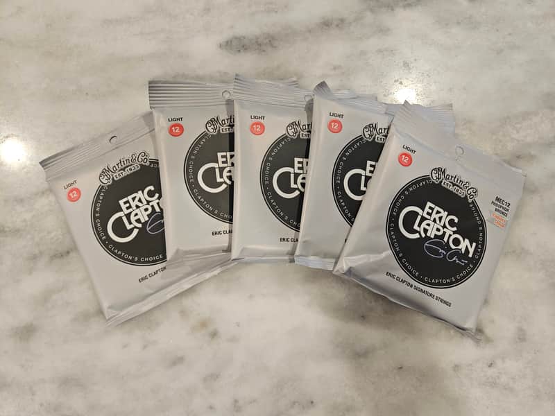 5 sets of Martin Eric Clapton signature strings Light gauge 12-54 image 1