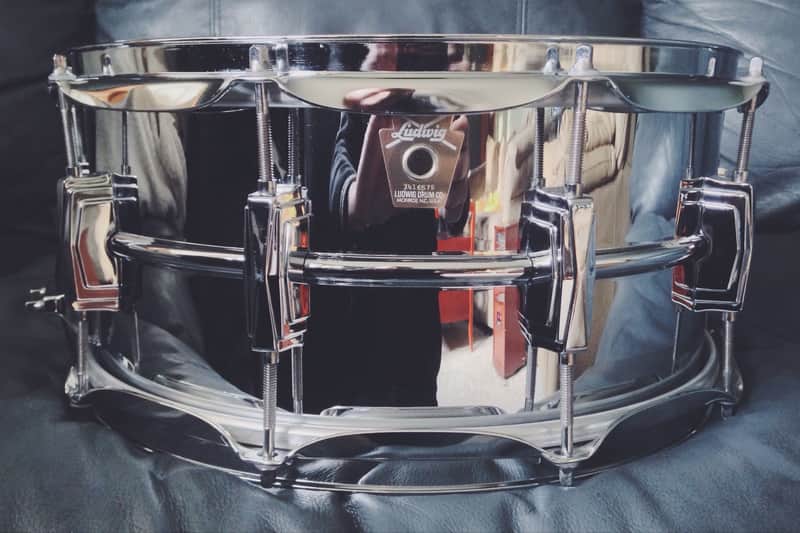 Ludwig LB402B Brass Edition Supraphonic 6.5x14" Snare Drum image 3