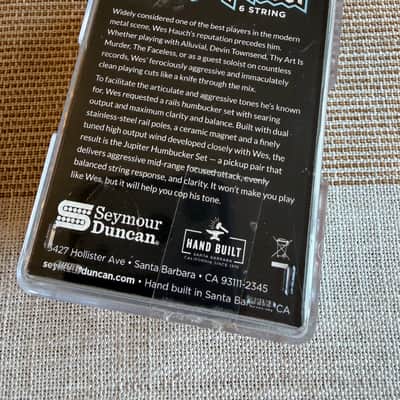 Seymour Duncan Wes Hauch Signature Jupiter Rails Bridge Humbucker Pickup image 5