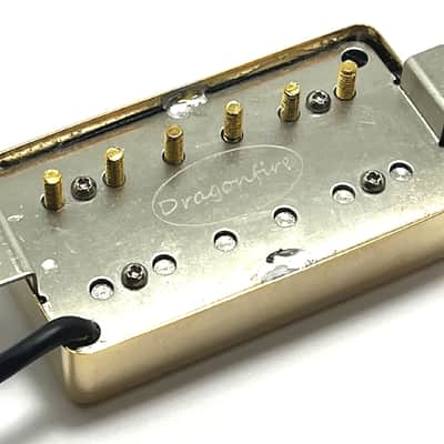 Covered A5 Bucker Neck Position Dedicated Pickup, AlNiCo Humbucker, Covered Gold Neck image 4