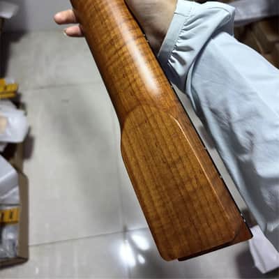 7 string 24 frets Satin Roasted Maple electric guitar neck DIY rosewood parts Width at Nut: 48mm image 4