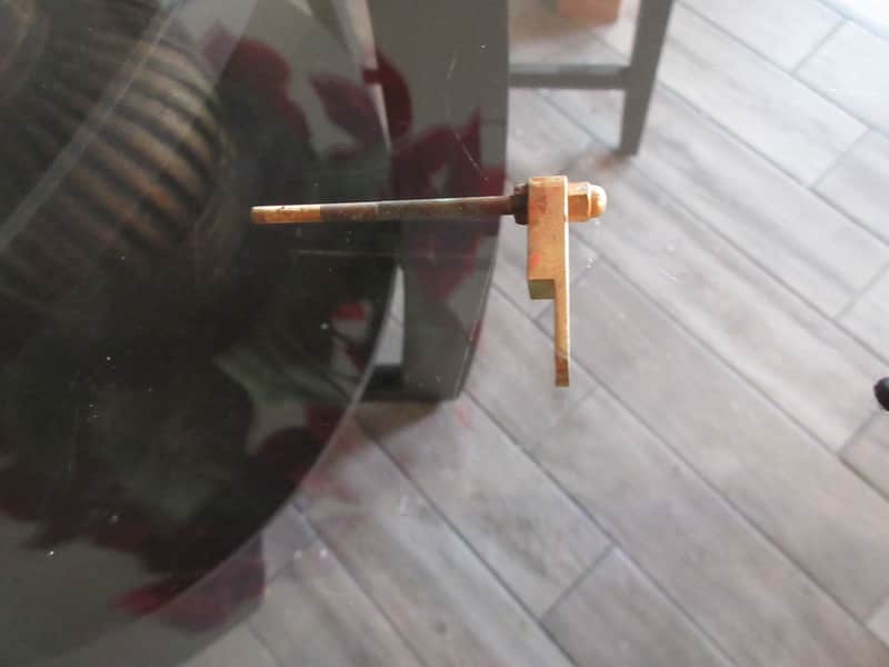 Gibson Vintage Gold Archtop Pickguard Bracket & Screw As Is Has Wear image 1