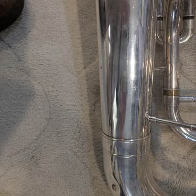 Yamaha YEP-321S Intermediate 4-Valve Euphonium late 70's - 80's - Silver-Plated image 12