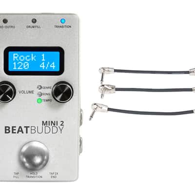 Beatbuddy Mini 2 Drum Pedal Us/Cn Model + Gator Patch Cable 3 Pack image 1