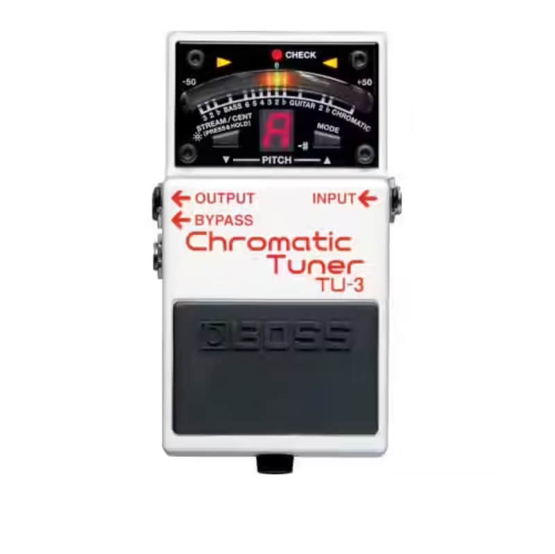 Boss TU-3 Chromatic Tuner Guitar Pedal (Current Model - White) image 1