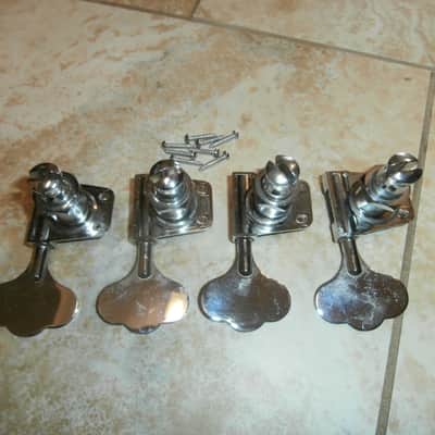Vintage 1980's Peavey Patriot Bass Tuners w/ Screw-In Bushings, Washers, and Screws! Original Parts! image 3
