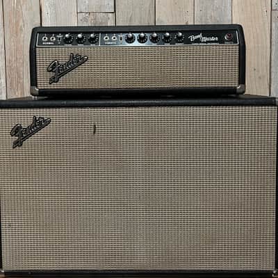 1966 Fender Bandmaster 40-Watt 2-Channel 2x12" Piggyback Guitar Amp , Clean as can be! image 1