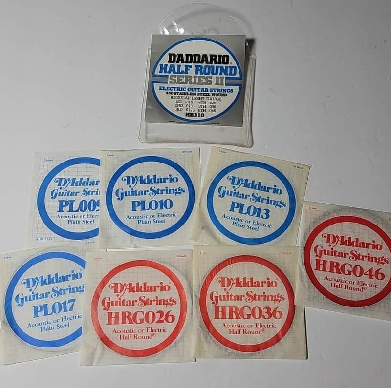 NOS D'Addario HR310 Half Rounds Series II Light Gauge Electric Guitar Strings image 1