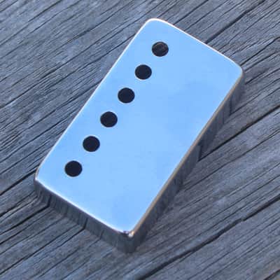 Vintage 1967 Gibson Patent Number Sticker Pickup Cover Chrome 1968 1960's 1970's image 3