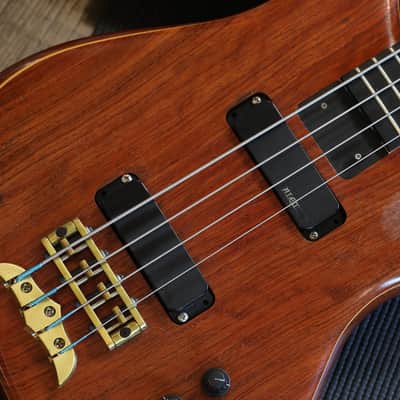 1997 Alembic Orion 4 String Set Neck Electric Bass Natural + HSC image 4