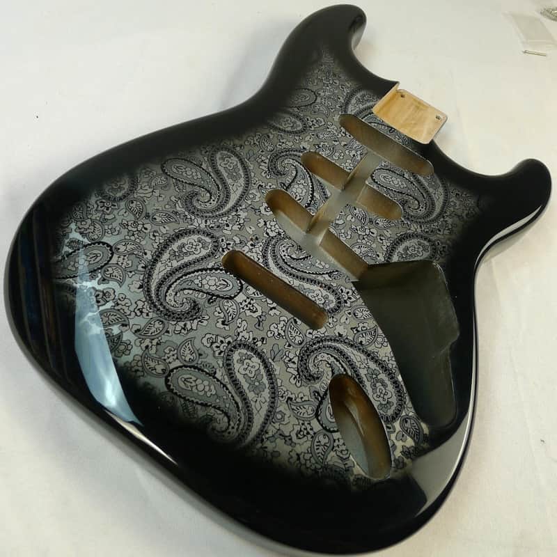 Black Alder Wood Custom Finish Guitar Strat Style Body image 1