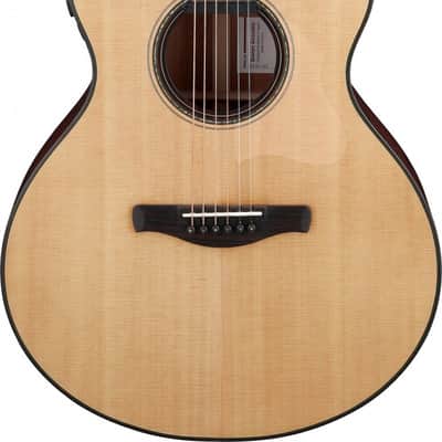 Ibanez AE410-LGS Platinum Collection Acoustic Guitar 6 String - Natural Low Gloss + Case image 1
