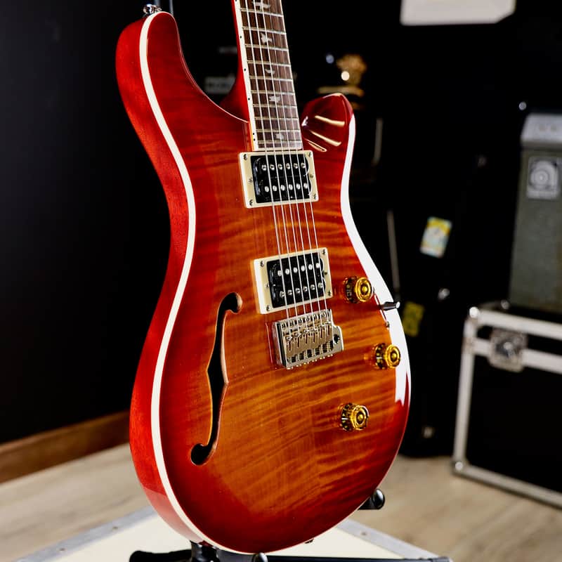 PRS SE Custom 24 Semi-Hollow Piezo Vintage Sunburst image 1