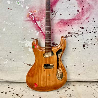 1964 Mosrite Ventures Body & Neck Husk Natural Refin-Vintage 1960's for Restoration image 1