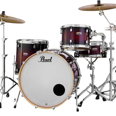 Pearl Decade Maple 3-piece Shell Pack Featuring 24"x14", 16"x16", 13"x9" Drums In Gloss Deep Redburst (DMP943XP/C261) image 2