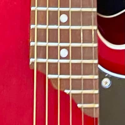 Vox VGA-3PS Giulietta Acoustic Archtop with Built-In Electronics 2010s - Trans Red image 3