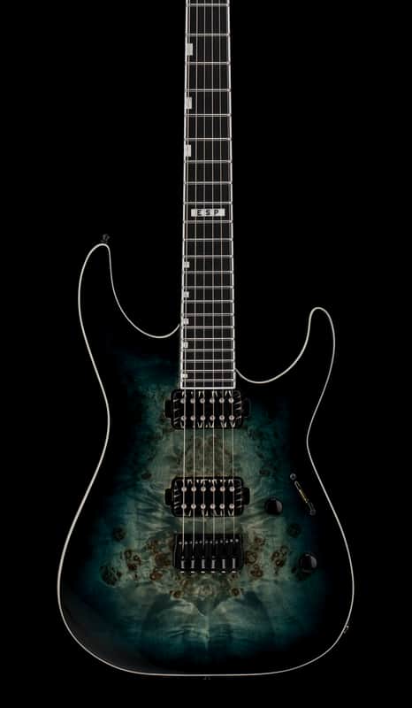 ESP E-II M-II HT - Mercury Blue Burst #ES6775243 (Factory Demonstration Model) image 1