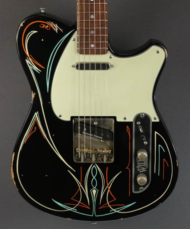 NAMM 2022 DEMO Wild Custom Guitars Wild-TV - Pinstripe (023) image 1