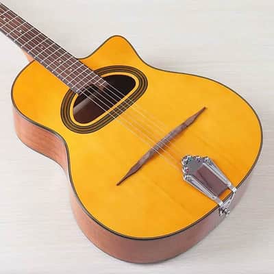Custom Gypsy Acoustic Guitar, Spruce Wood Top with Sapele Wood Sides, Mahogany Neck