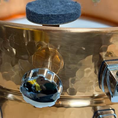 Yamaha Roy Haynes Signature 14x5.5" Hammered Copper Snare Drum image 13