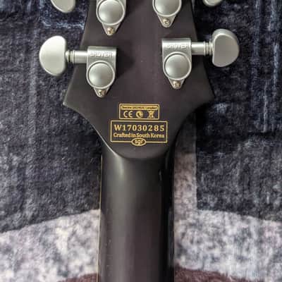 2017 Schecter C-1 Platinum with Ebony Fretboard - Satin Black image 6