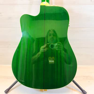 Oscar Schmidt OD312CE 12-String Cutaway Acoustic-Electric Guitar Green Burst w/ Hard Case 2019 image 9
