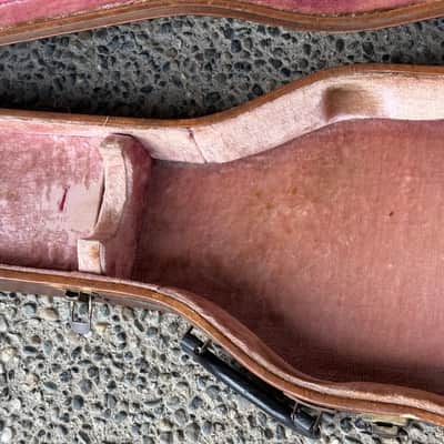 1950s Gibson Les Paul Burst Gold Top Lifton Case - Brown Pink Lining image 3