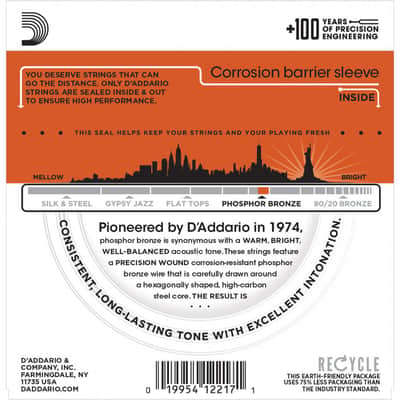 D'Addario EJ42 Resophonic Guitar Strings, 16-56 (2 Pack) image 2