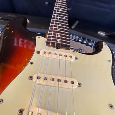 1961 Fender Stratocaster Sunburst - Slab Board. image 12