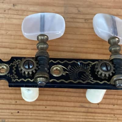 Vintage Engraved Fustero Classical Spanish Guitar Tuning Heads Tuners Circa 1970 image 10
