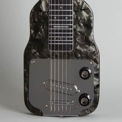 Magnatone G-70 Lap Steel Electric Guitar (1955), ser. #51321, original tweed hard shell case. image 3