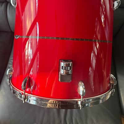 Tama Star Bubinga 18x16 Floor Tom - Solid Candy Red image 2