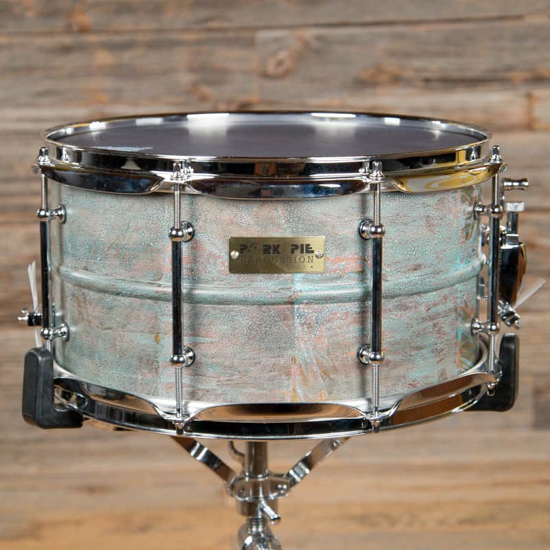 Pork Pie PP7X13PB Patina Brass 7x13" Snare Drum w/ Tube Lugs image 2