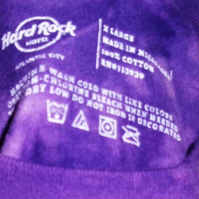 hard rock cafe atlantic city nj official skull logo 2xl tee - metal guitar kiss megadeth metallica alice cooper pop image 2