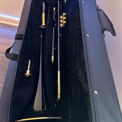 Valve Trombone – BB Pitch – Premium Black & Gold – Includes Case & Mouthpiece image 7