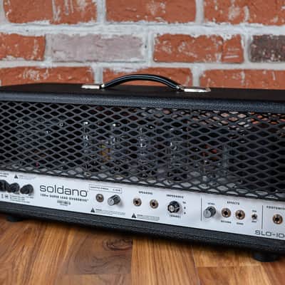 Soldano SLO-100 Head Ground Zero Mod 2020 Black - White Chassis image 7