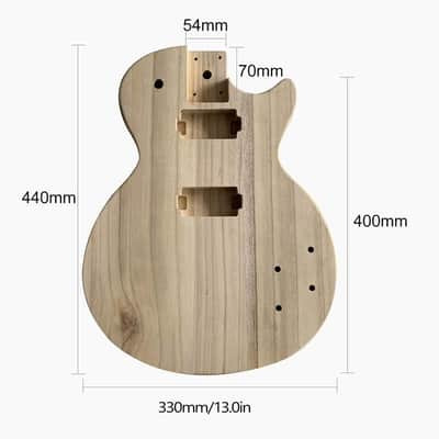 Paulownia Wood Unfinished Guitar LP Style Body image 3