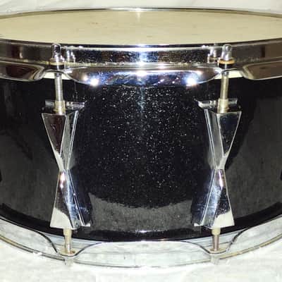 TAMA GranStar Custom Snare Drum 80's Black Nickel Sparkle Wrap PLAYER'S CONDITION image 4