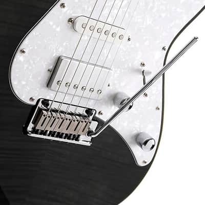 Cort G280 Select Flame Top, Trans Black image 7