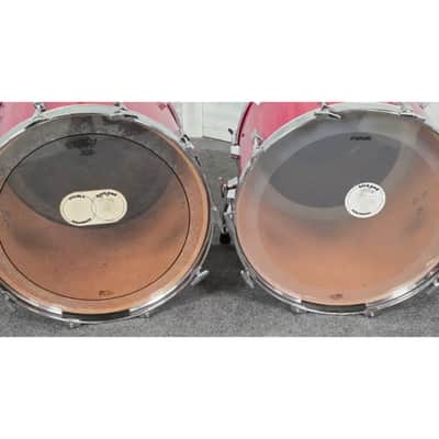 Used Vintage Sonor Phonic Plus 5pc Drum Set Candy Apple Red - Very Good image 9
