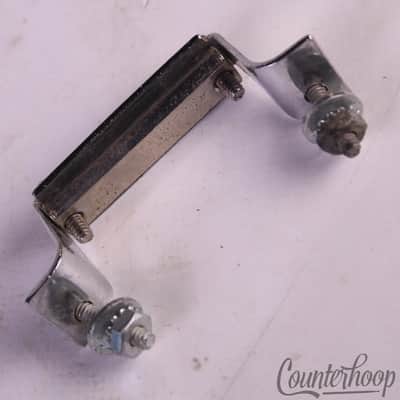 *Ludwig Block Logo Butt Plate Snare Drum Hardware Chrome 60s/70s Vintage USA P32 image 2