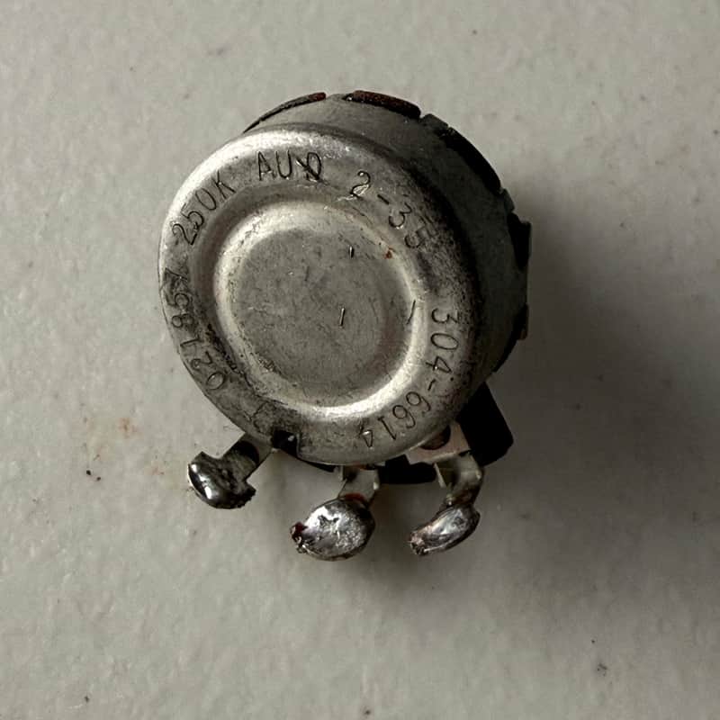 1966 Stackpole Solid Shaft 250k Pot for Telecaster Jaguar Jazzmaster P-Bass or Jazz Bass (E-194) image 1