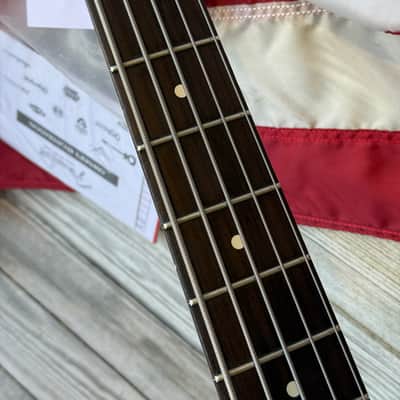 2015 Fender American Standard Jazz Bass V - Olympic White image 8
