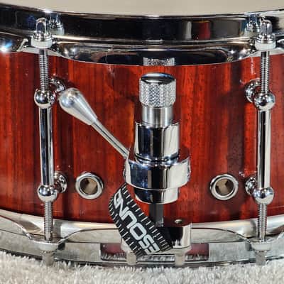 JT Custom Drums 14x5.5" Solid Padauk Stave Snare 2022 Natural image 10
