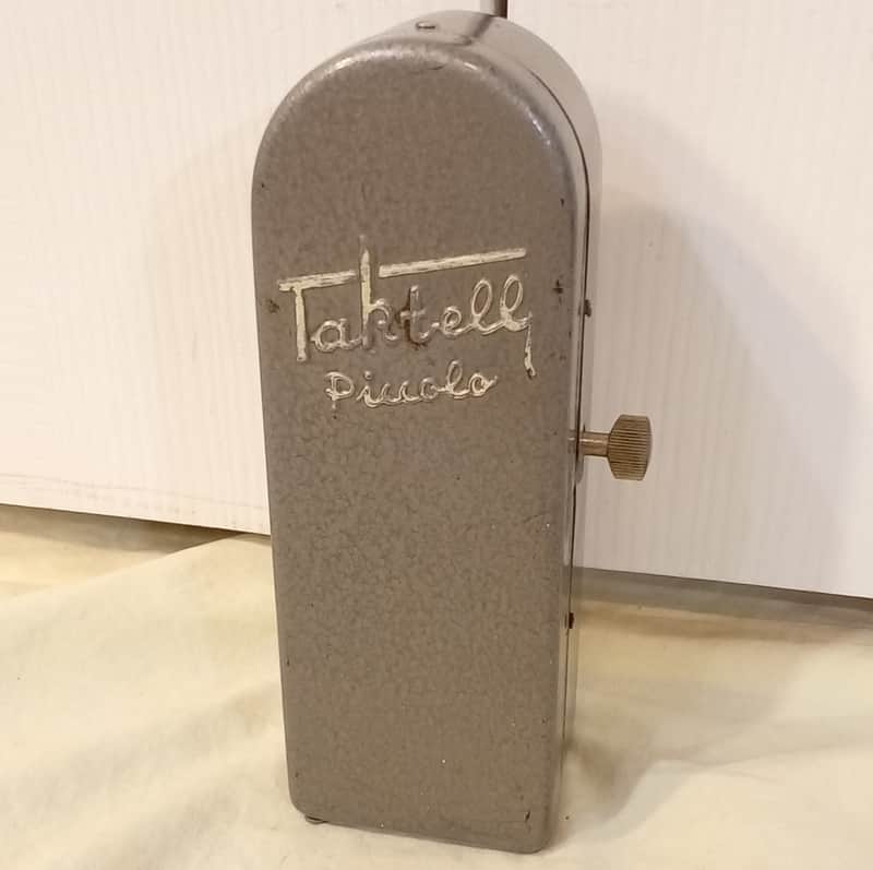 Restored Antique Wittner Maelzel Metronome Taktell Piccolo in Hinged All-Metal Case, Germany,  Fully Serviced image 1