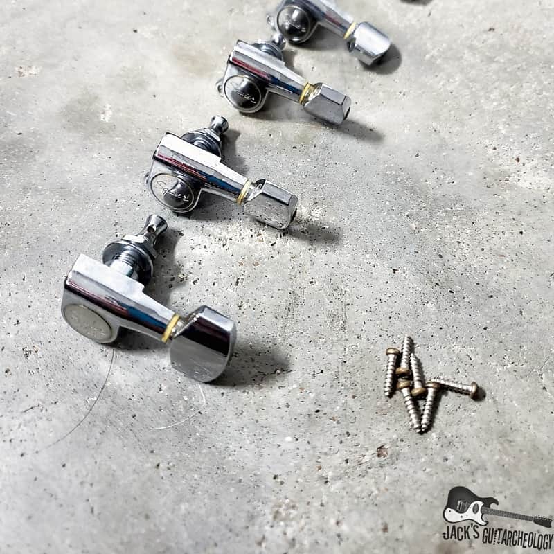 1980s Squier 6-in-line Tuners Chrome